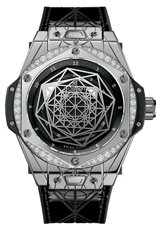 Hublot Big Bang Sang Bleu Steel Diamonds 39 mm 465.SS.1117.VR.1204.MXM17 watch Replica